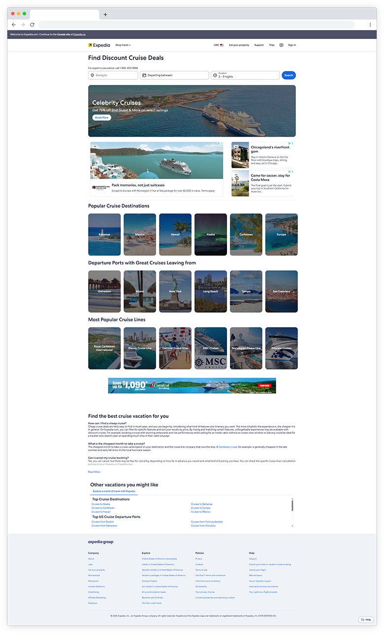 Expedia Cruise